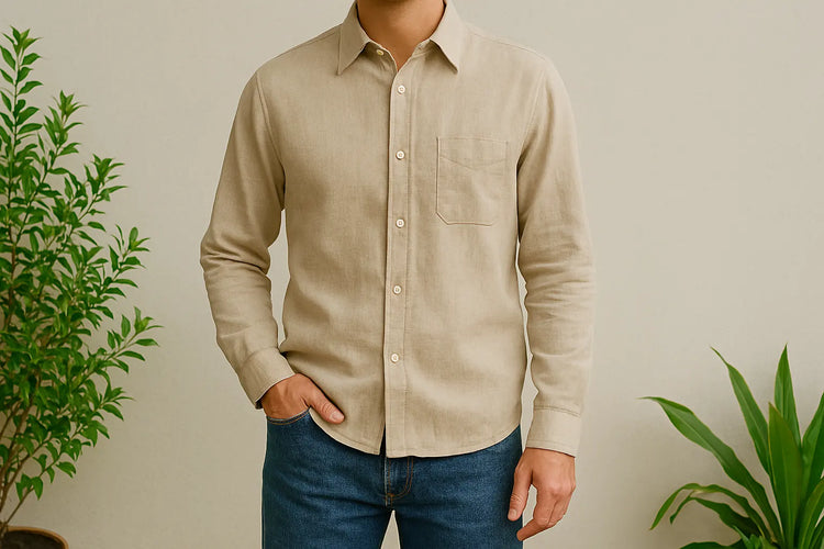homme avec une chemise vintage