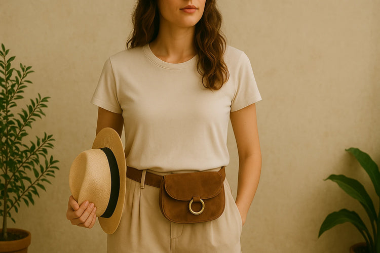 une femme avec des accessoires vintage
