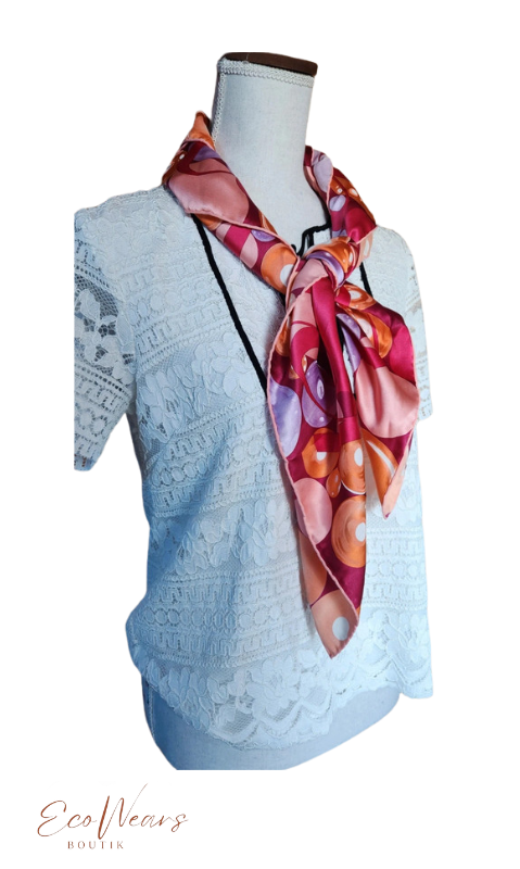 Foulard carré en soie CARTIER