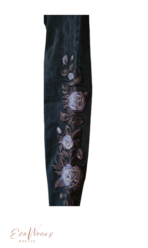 Jean skinny brodé MANGO