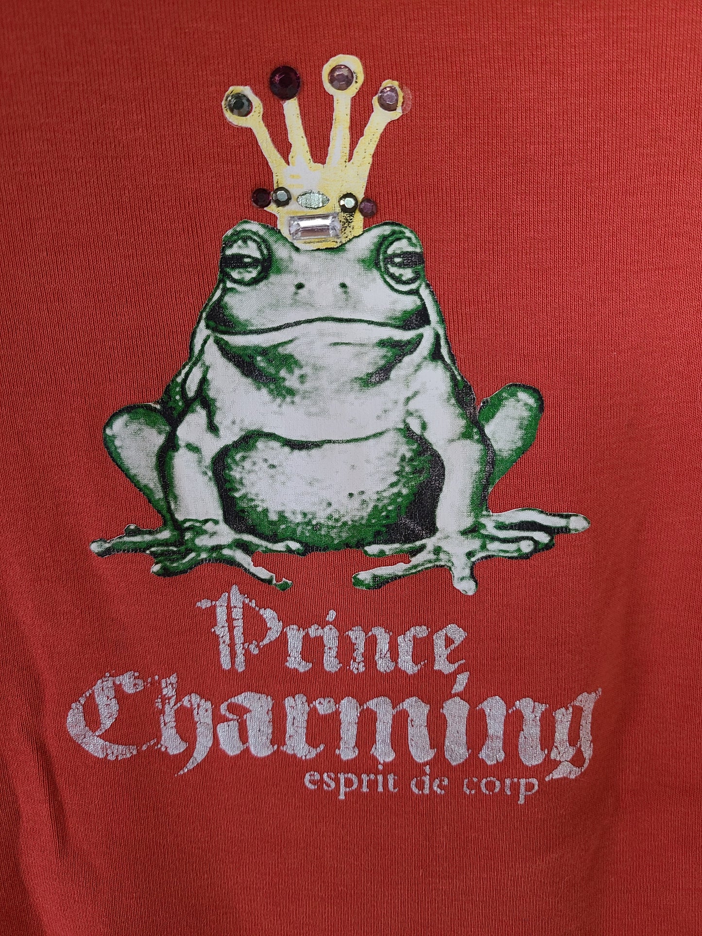 Tee-shirt avec strass "Prince Charmant" Esprit