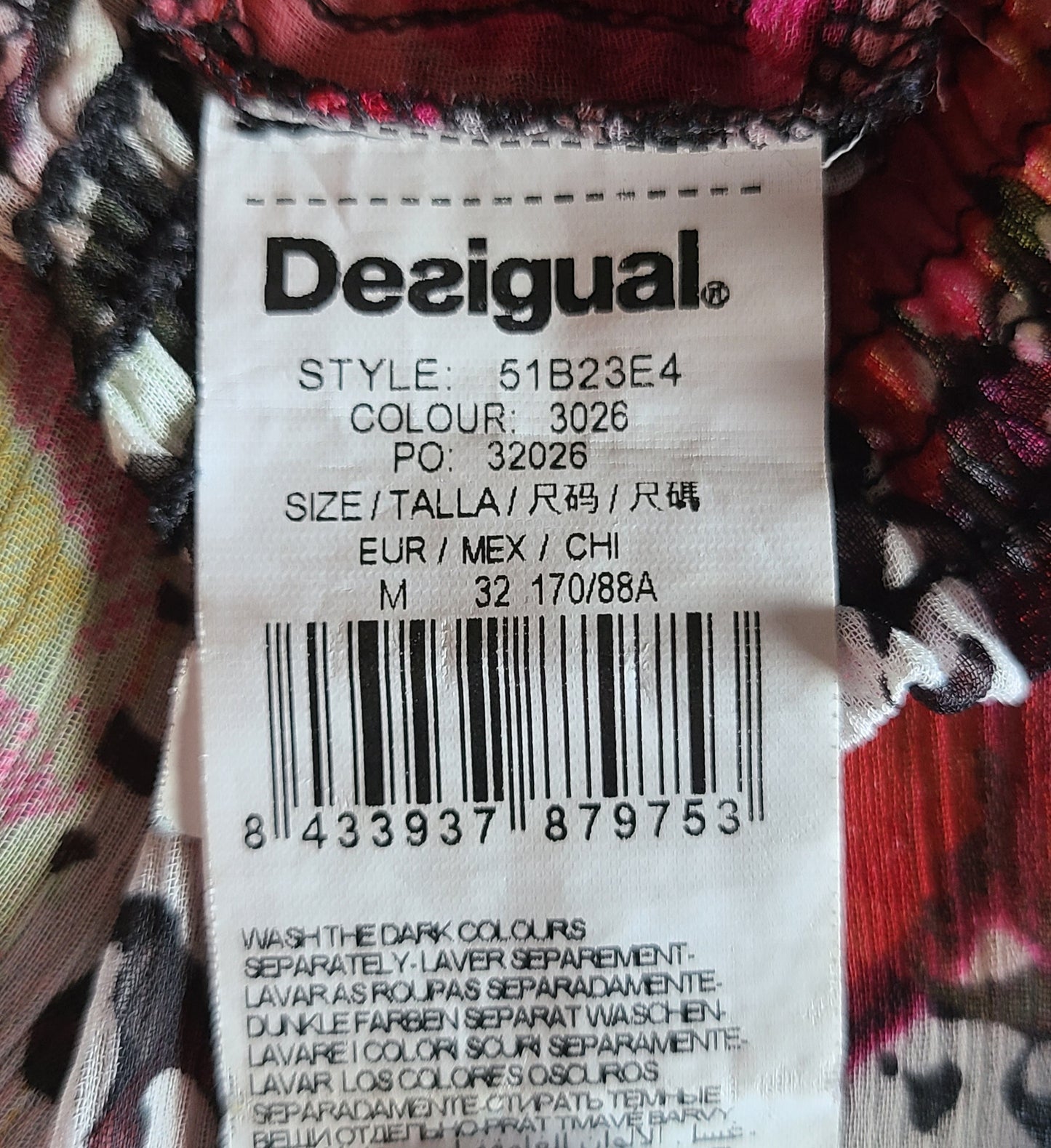 Blouse en voile semi-transparent DESIGUAL
