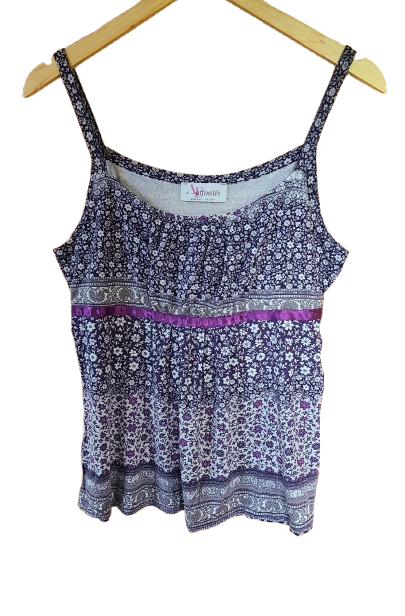 Débardeur fleuri en viscose Armand Thiery