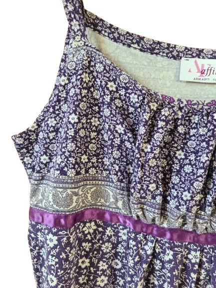 Débardeur fleuri en viscose Armand Thiery