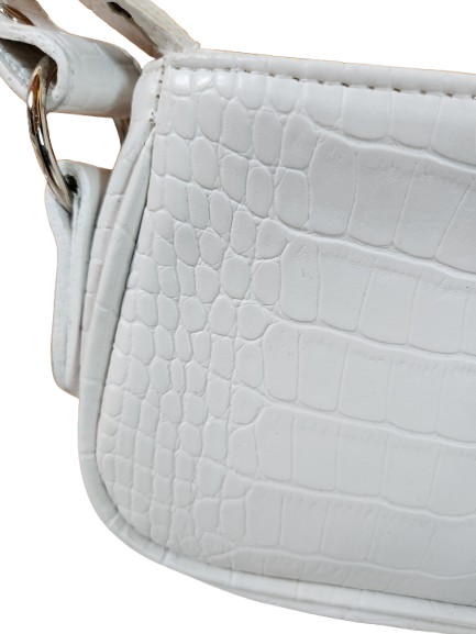 Petit sac à main/pochette imitation croco PrettyLittleThing
