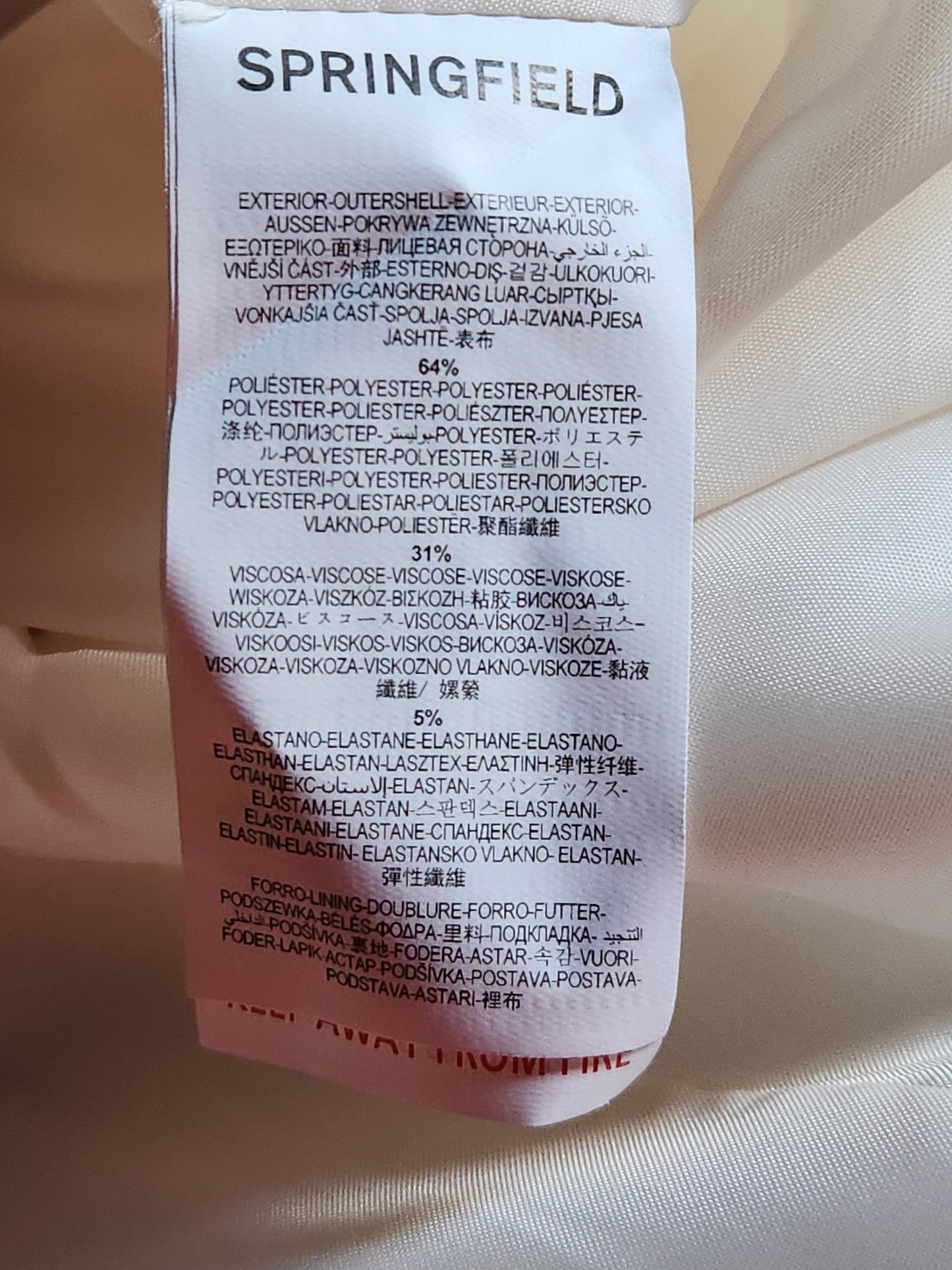Veste blazer habillée Springfield