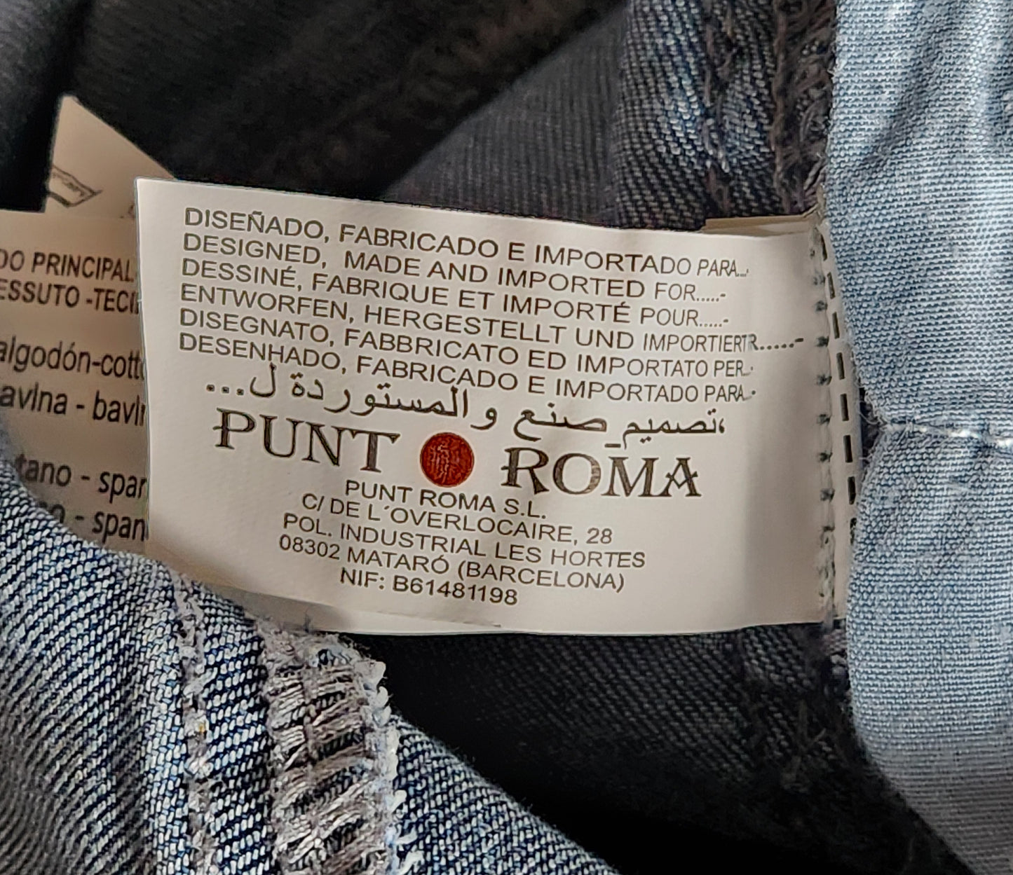 Jean avec strass et broderies Punt Roma
