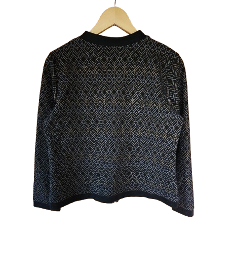 Veste zippée imprimé doré/argenté Grain de Malice