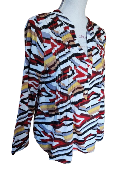 Blouse colorée avec touche de doré Season