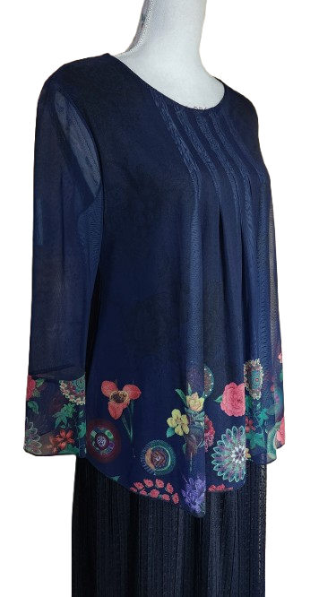 Blouse en voile avec strass Desigual