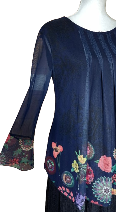 Blouse en voile avec strass Desigual