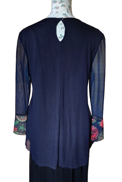 Blouse en voile avec strass Desigual