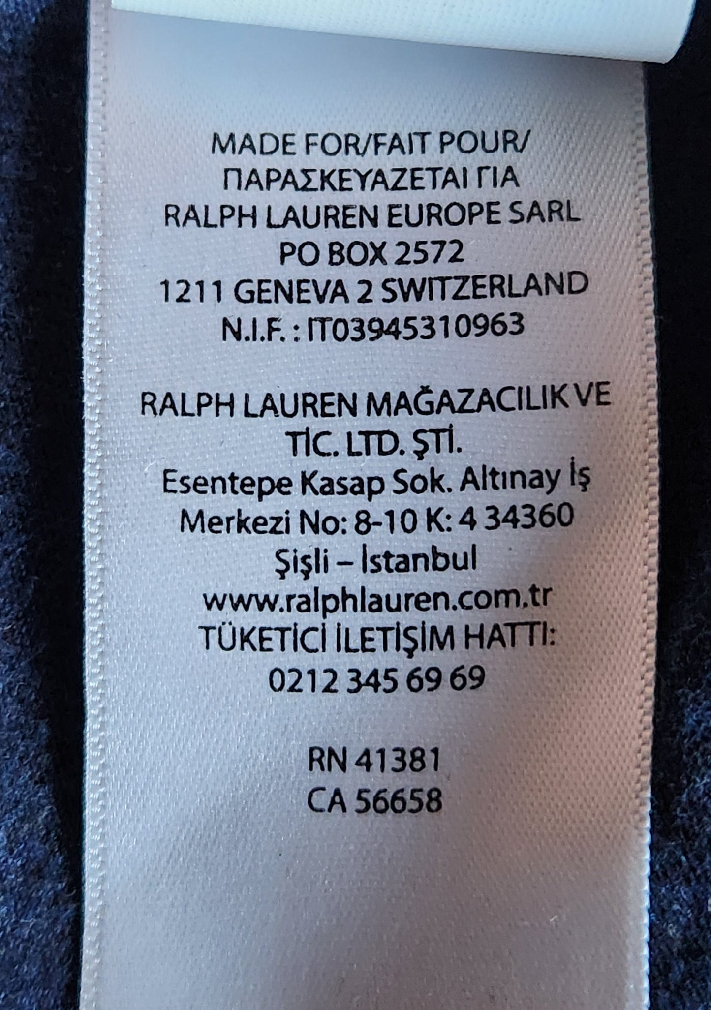Tee-shirt manches longues RALPH LAUREN