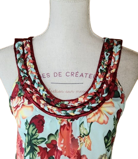Robe courte en soie Anna Moda Piu