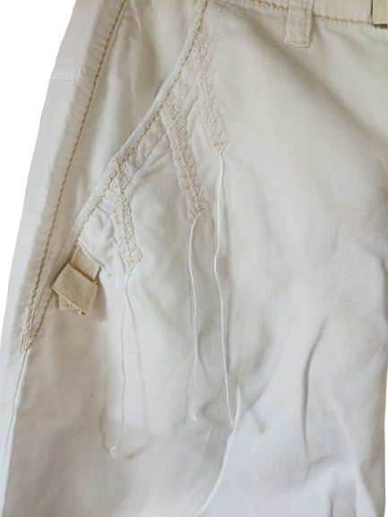 Pantacourt/bermuda blanc Made In Italy