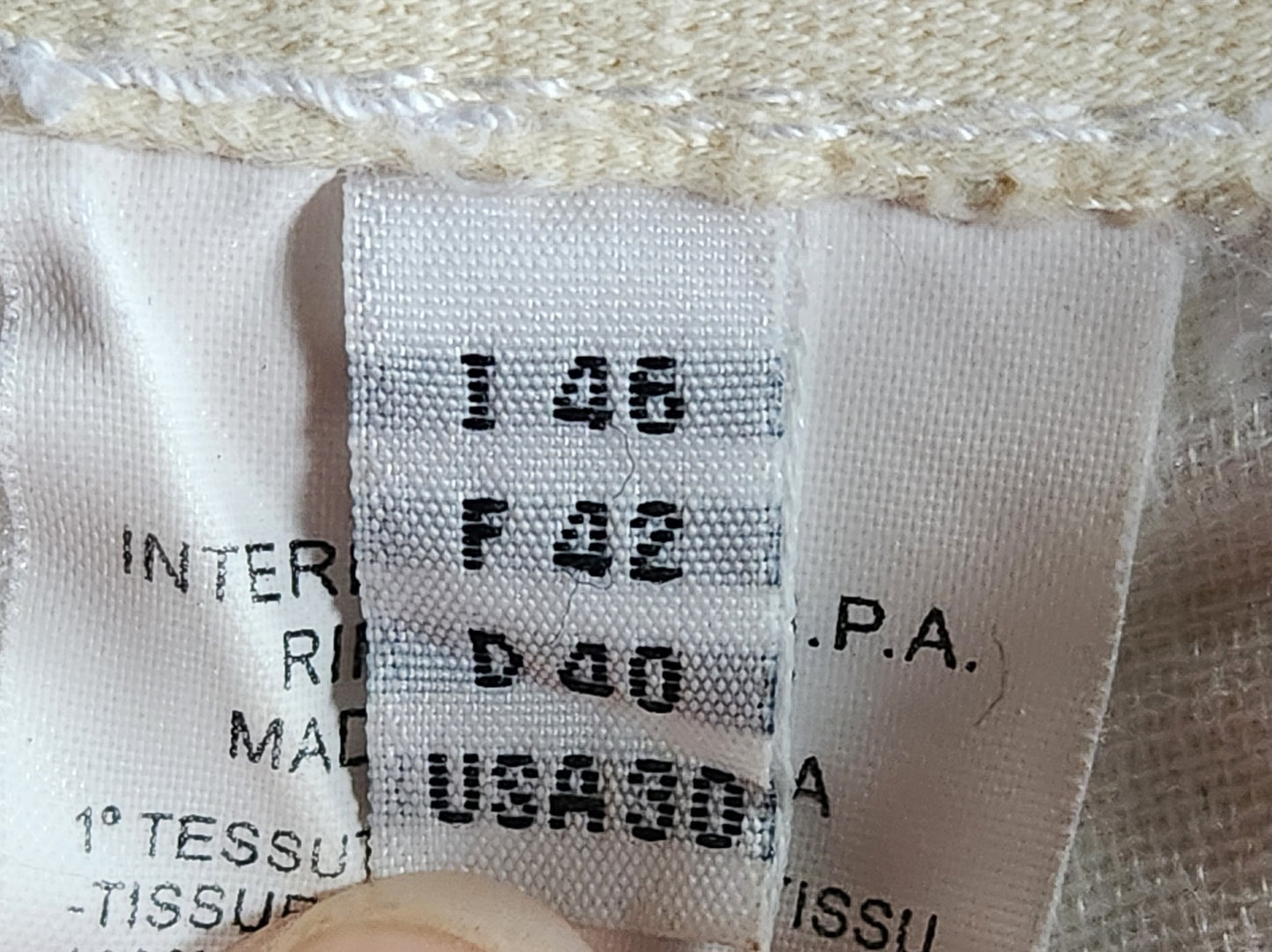 Pantacourt/bermuda blanc Made In Italy