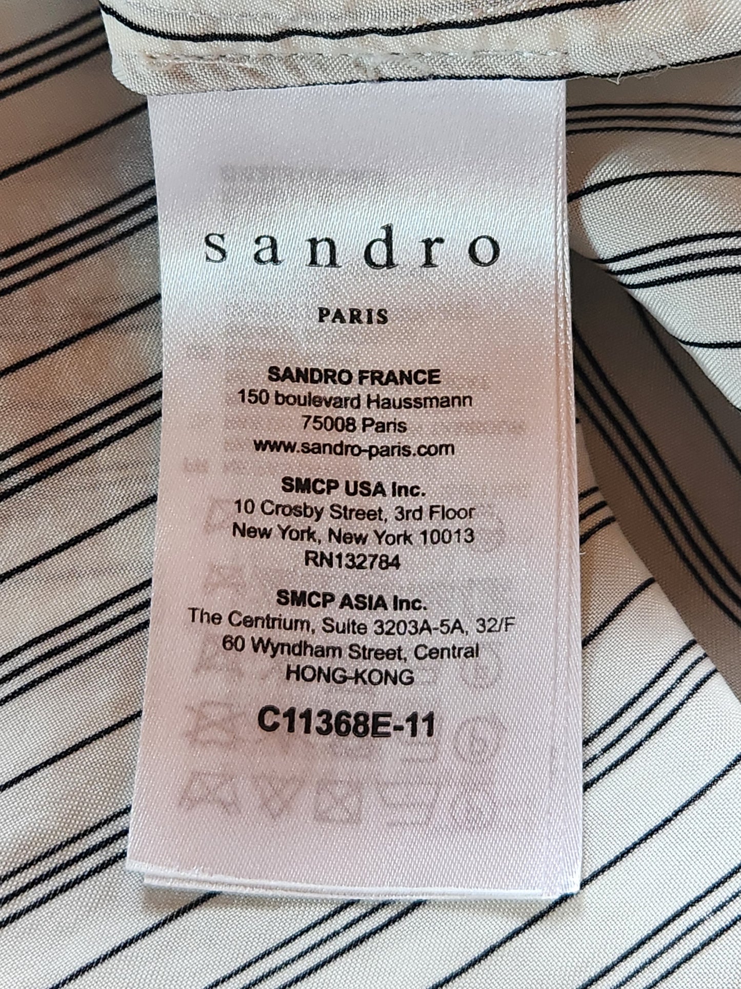 Chemisier avec dentelle SANDRO