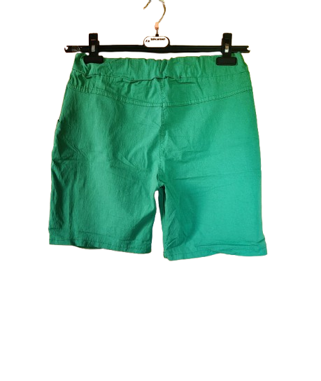 Short coloré avec liens pailletés Made in Italy