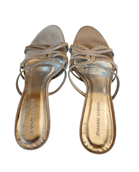 Sandales à talons avec strass Jean-Louis Scherrer