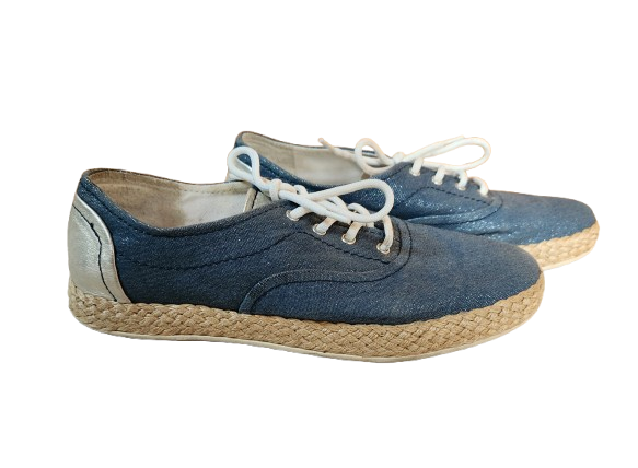 Baskets/Espadrilles bleu pailleté Geox