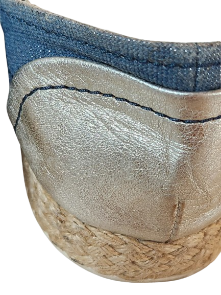 Baskets/Espadrilles bleu pailleté Geox