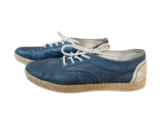 Baskets/Espadrilles bleu pailleté Geox