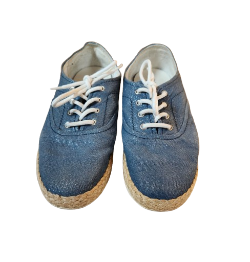 Baskets/Espadrilles bleu pailleté Geox