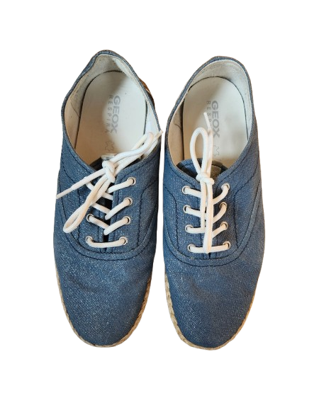 Baskets/Espadrilles bleu pailleté Geox