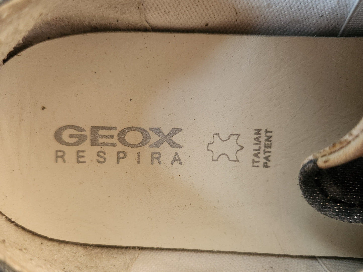 Baskets/Espadrilles bleu pailleté Geox