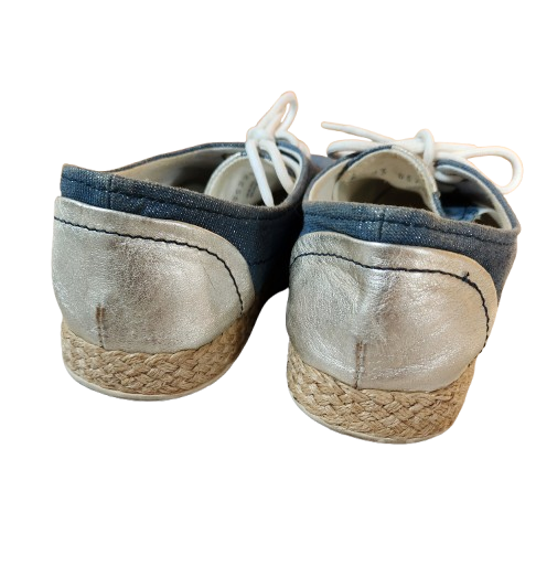 Baskets/Espadrilles bleu pailleté Geox