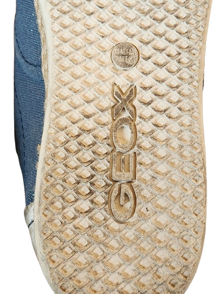 Baskets/Espadrilles bleu pailleté Geox