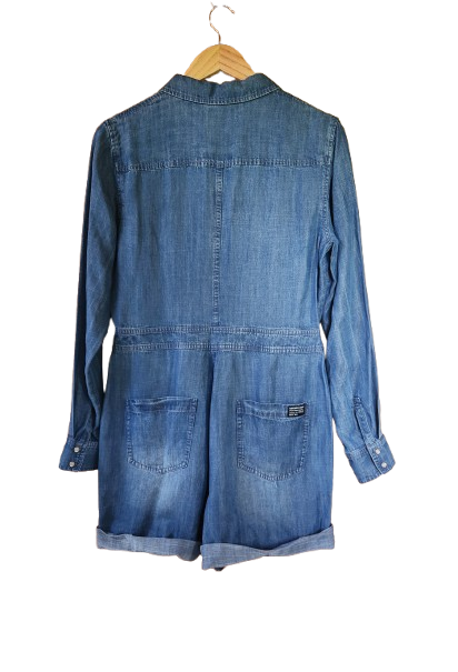 Combi-short effet jean en lyocell Superdry