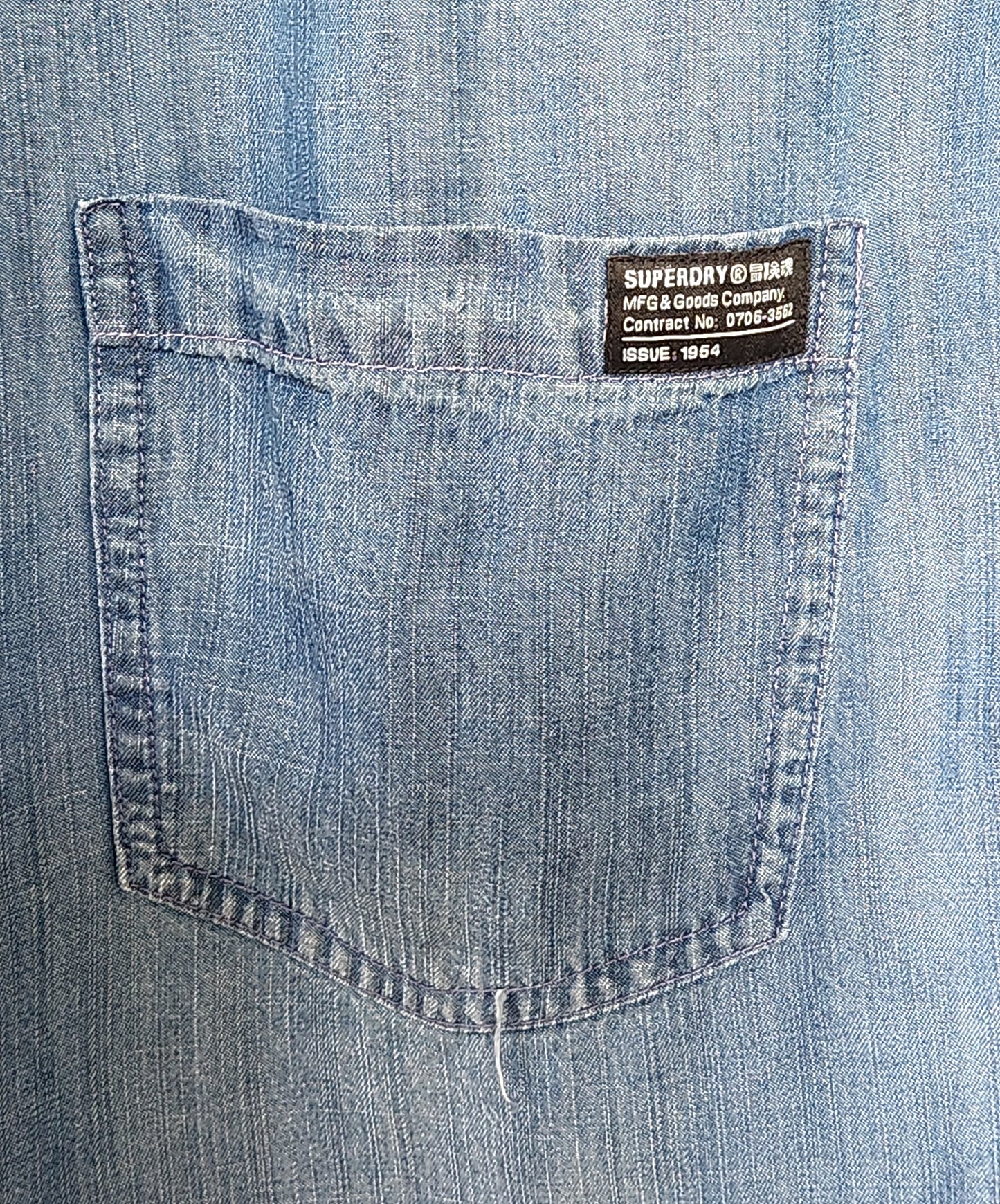 Combi-short effet jean en lyocell Superdry