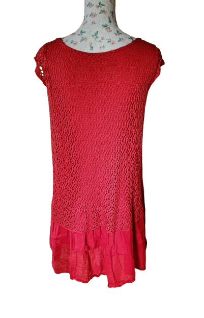 Robe d'été/de plage en dentelle et crochet Made in Italy