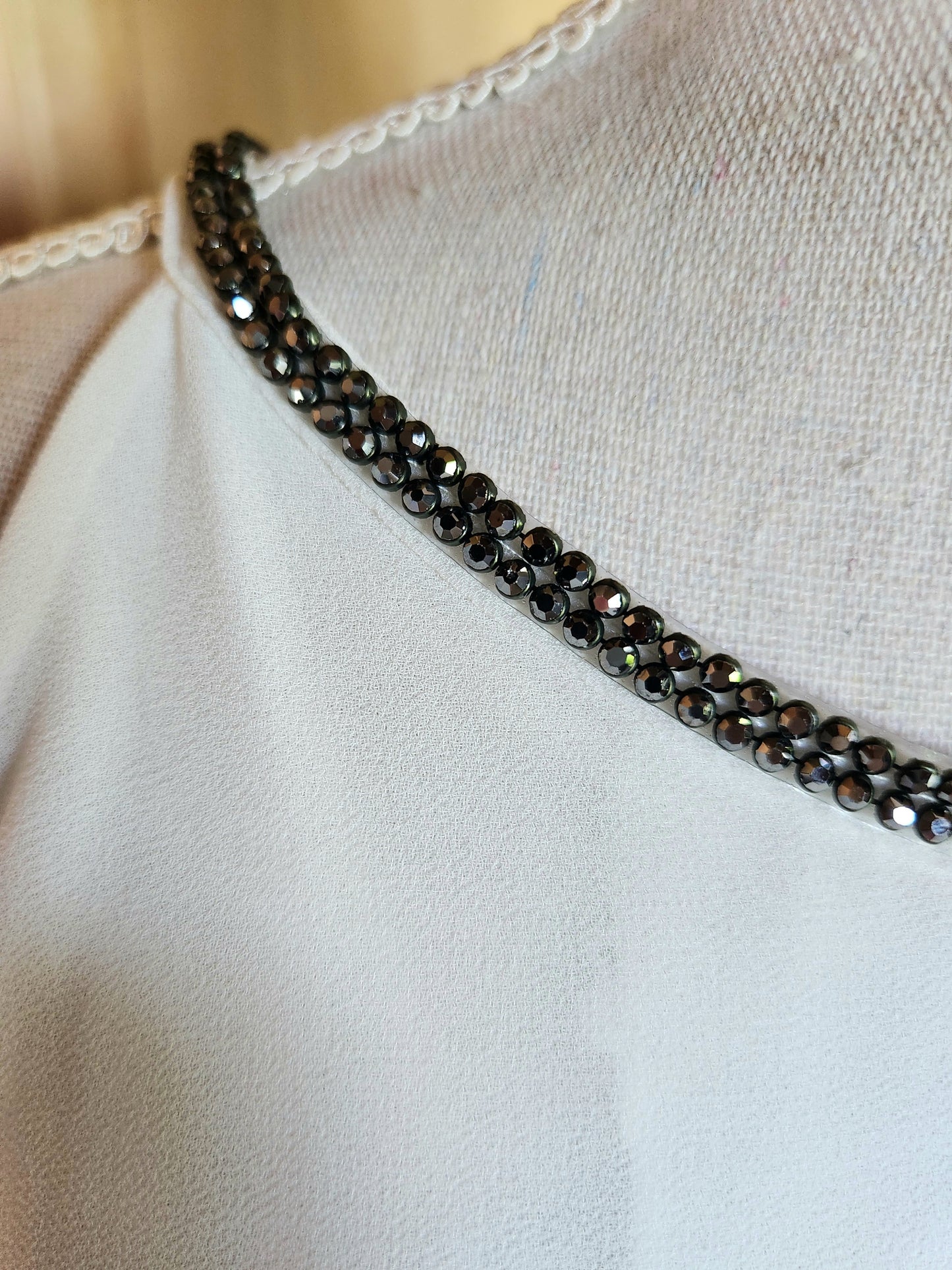 Blouse débardeur avec strass Made in Italy