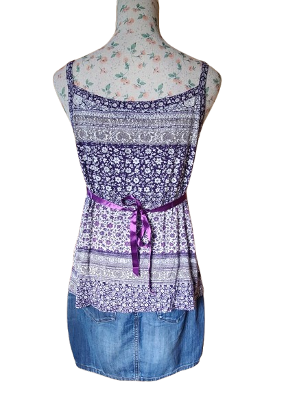 Débardeur fleuri en viscose Armand Thiery