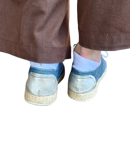 Baskets/Espadrilles bleu pailleté Geox