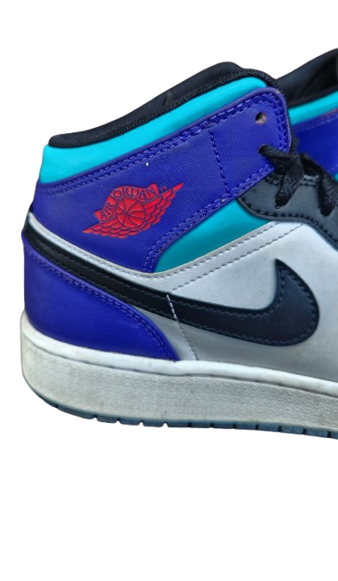 Baskets Air Jordan 1 Mid Bright Concord GS