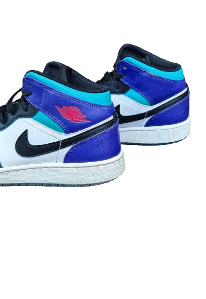 Baskets Air Jordan 1 Mid Bright Concord GS