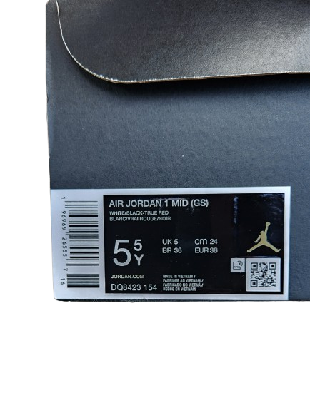 Baskets Air Jordan 1 Mid Bright Concord GS