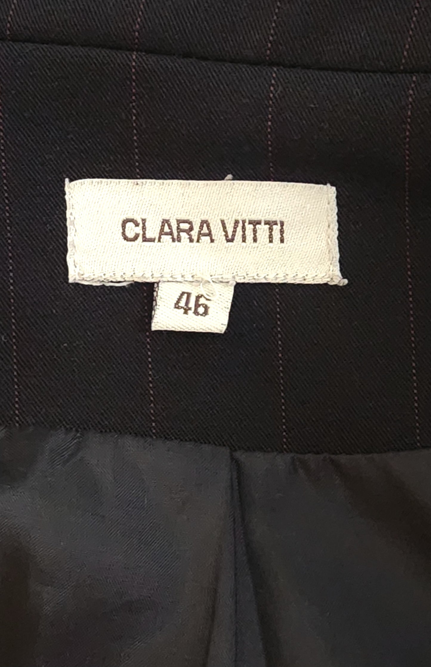 Veste blazer finement rayée Clara Vitti