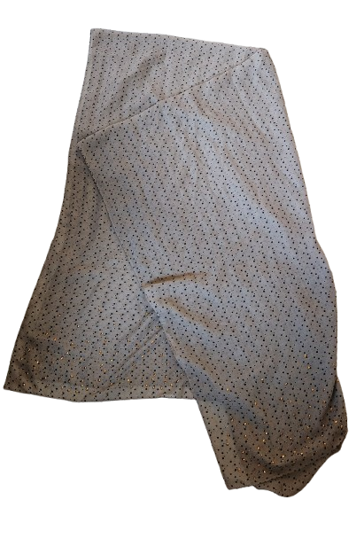 Grand foulard avec strass dorés