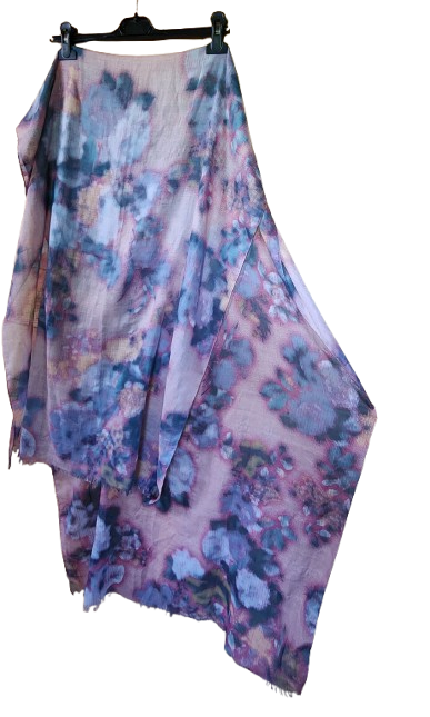 Grand foulard tie and dye léger