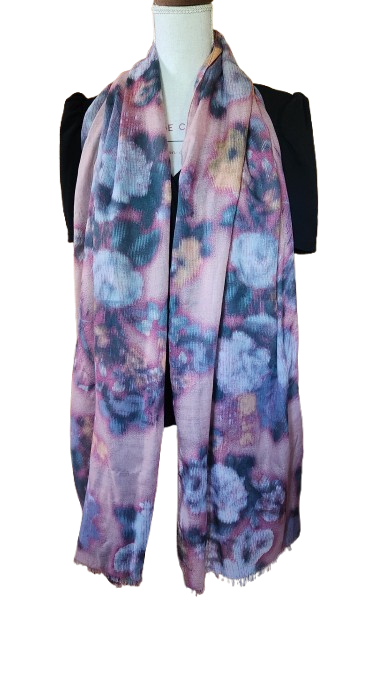 Grand foulard tie and dye léger