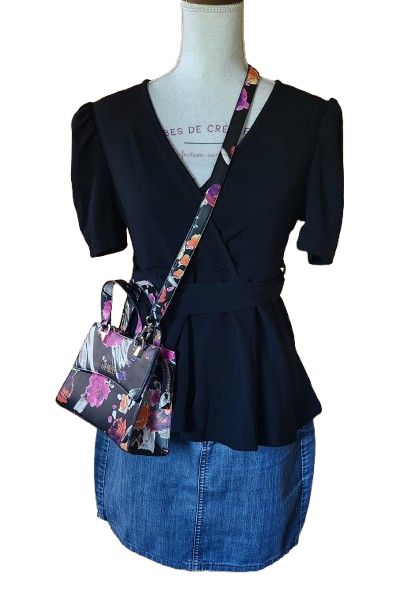 Sac à main Dalma floral en similicuir GUESS neuf
