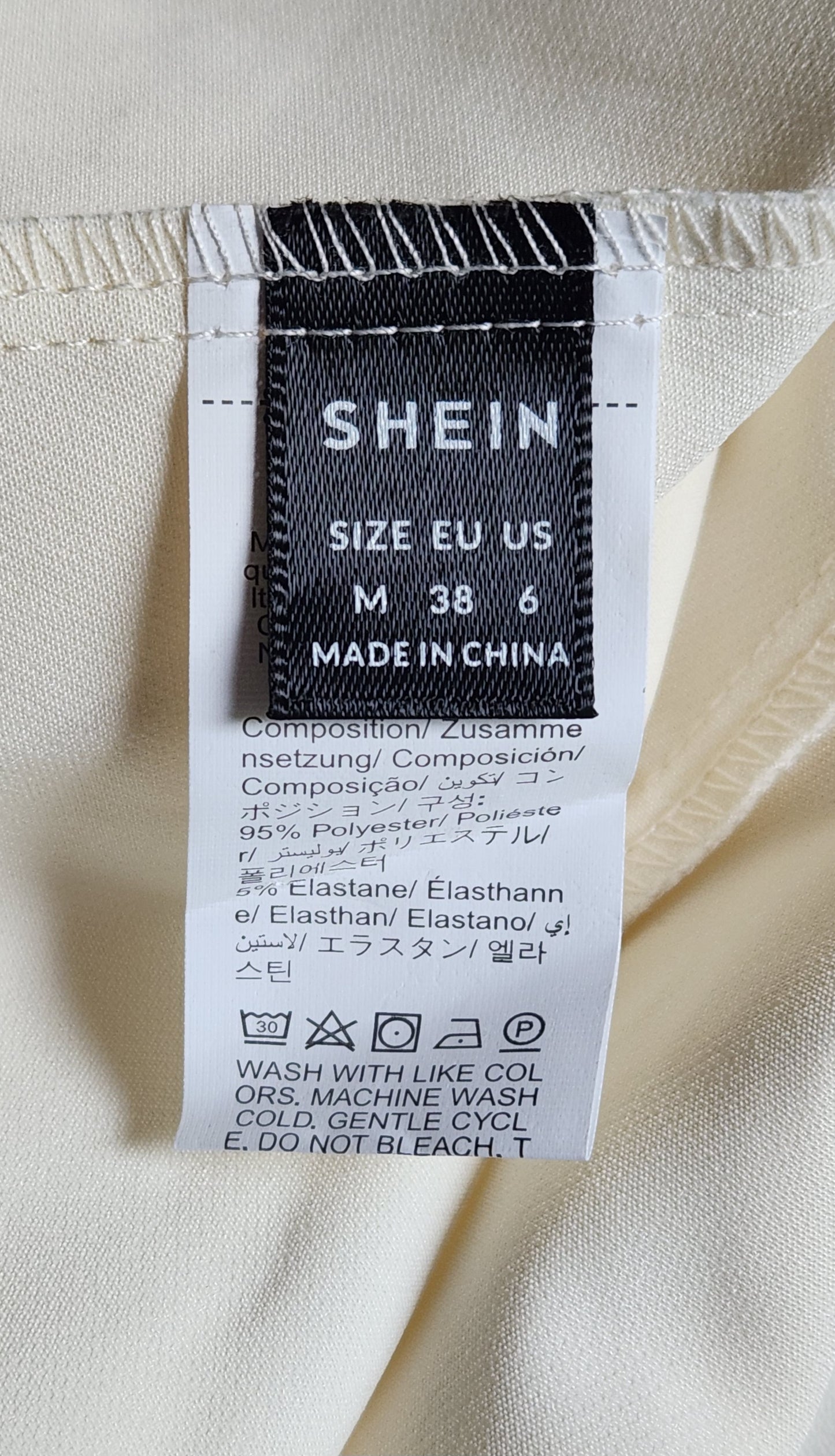 Veste blazer ceinturée sans manche Shein