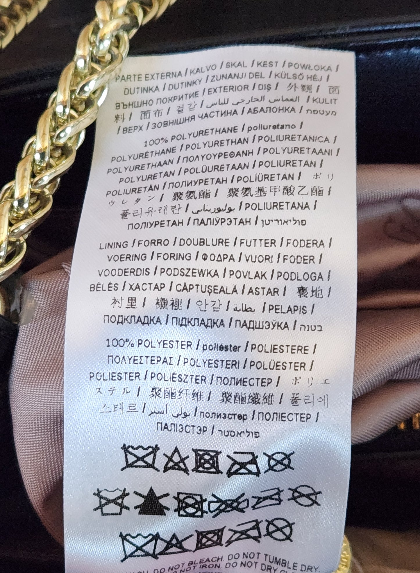 Magnifique sac à main avec chaîne dorée GUESS