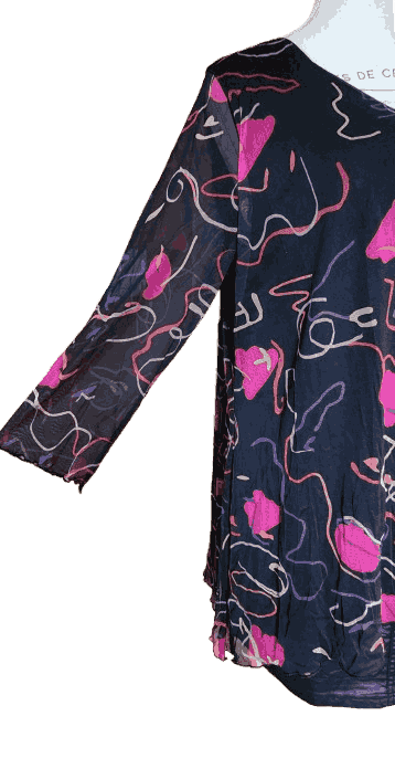 Blouse en voile imprimé Toscane