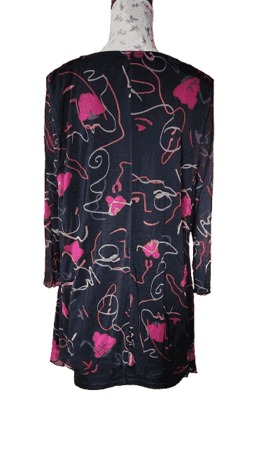 Blouse en voile imprimé Toscane