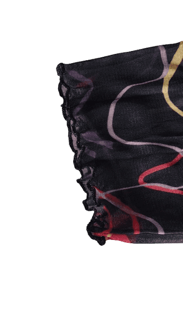 Blouse en voile imprimé Toscane